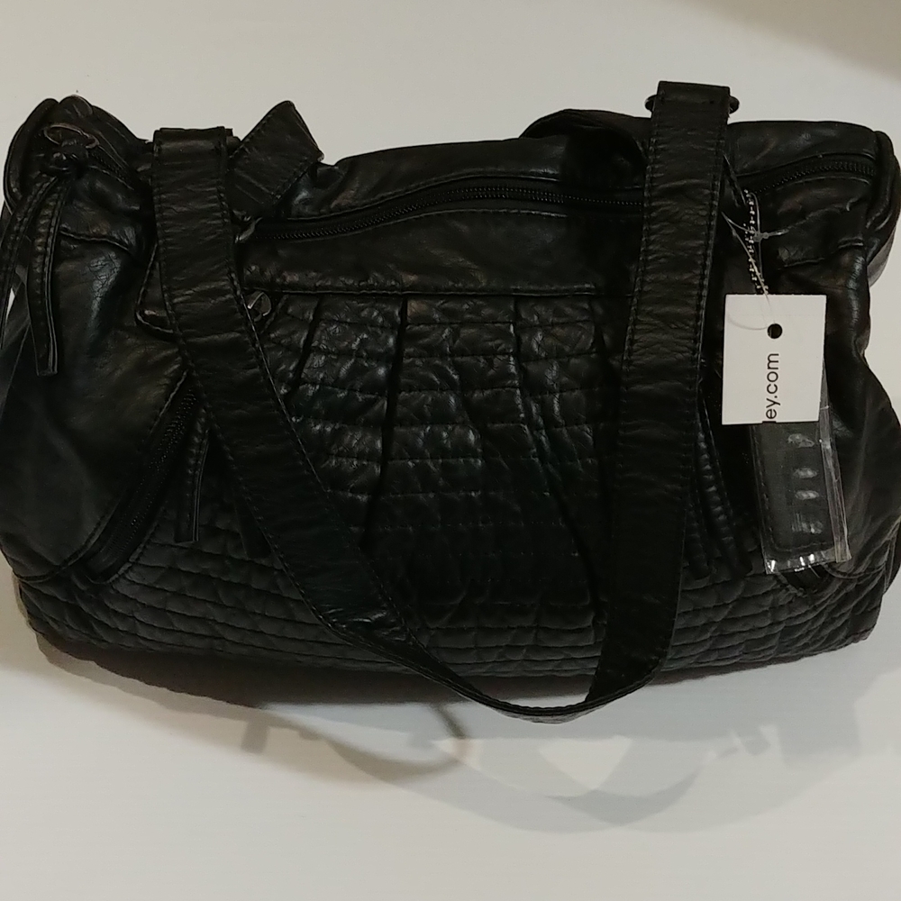 NWT Cargo Faux Leather Soft Shoulder Purse Bag